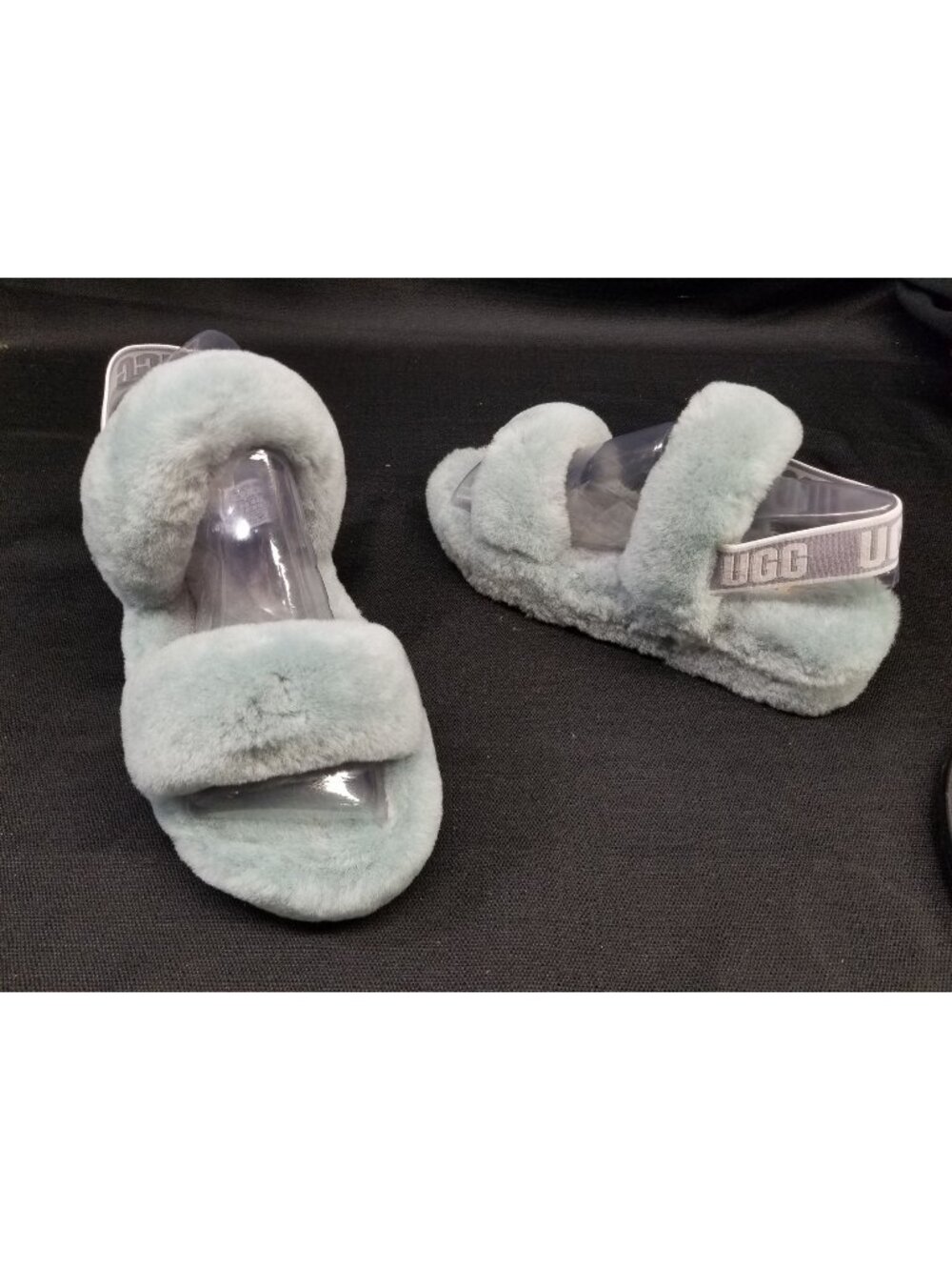UGG Women's Oh Yeah Slippers Slides Soft Amethyst/Green Size 7 NEW IN BOX!